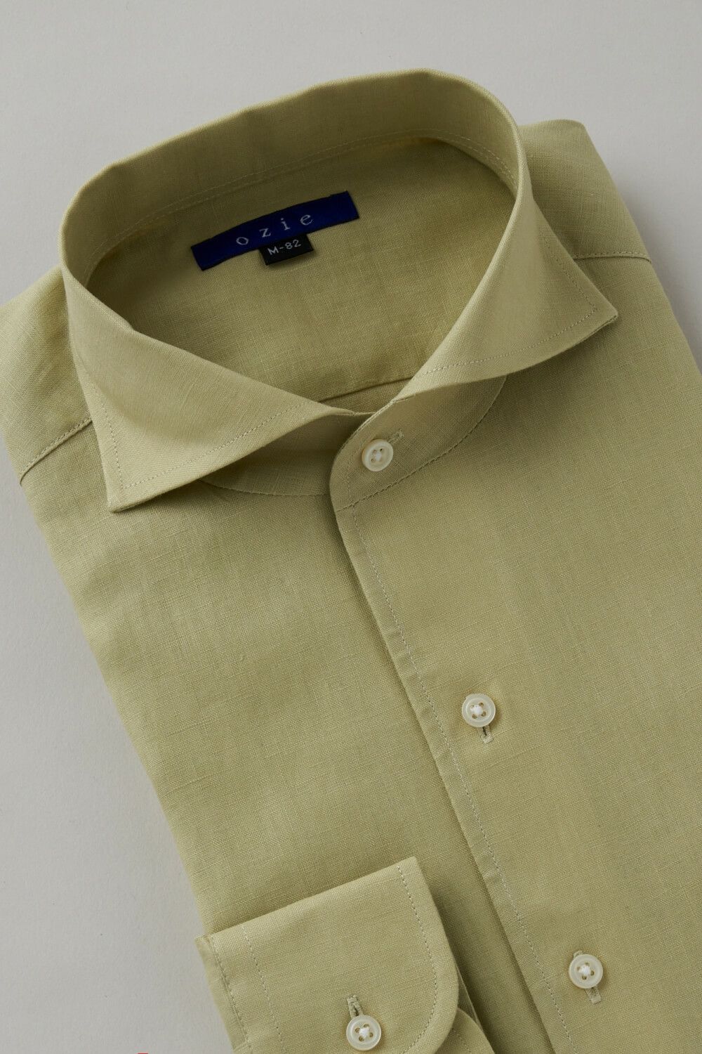 ワイシャツ 8045A-C03B-GREEN-衿3