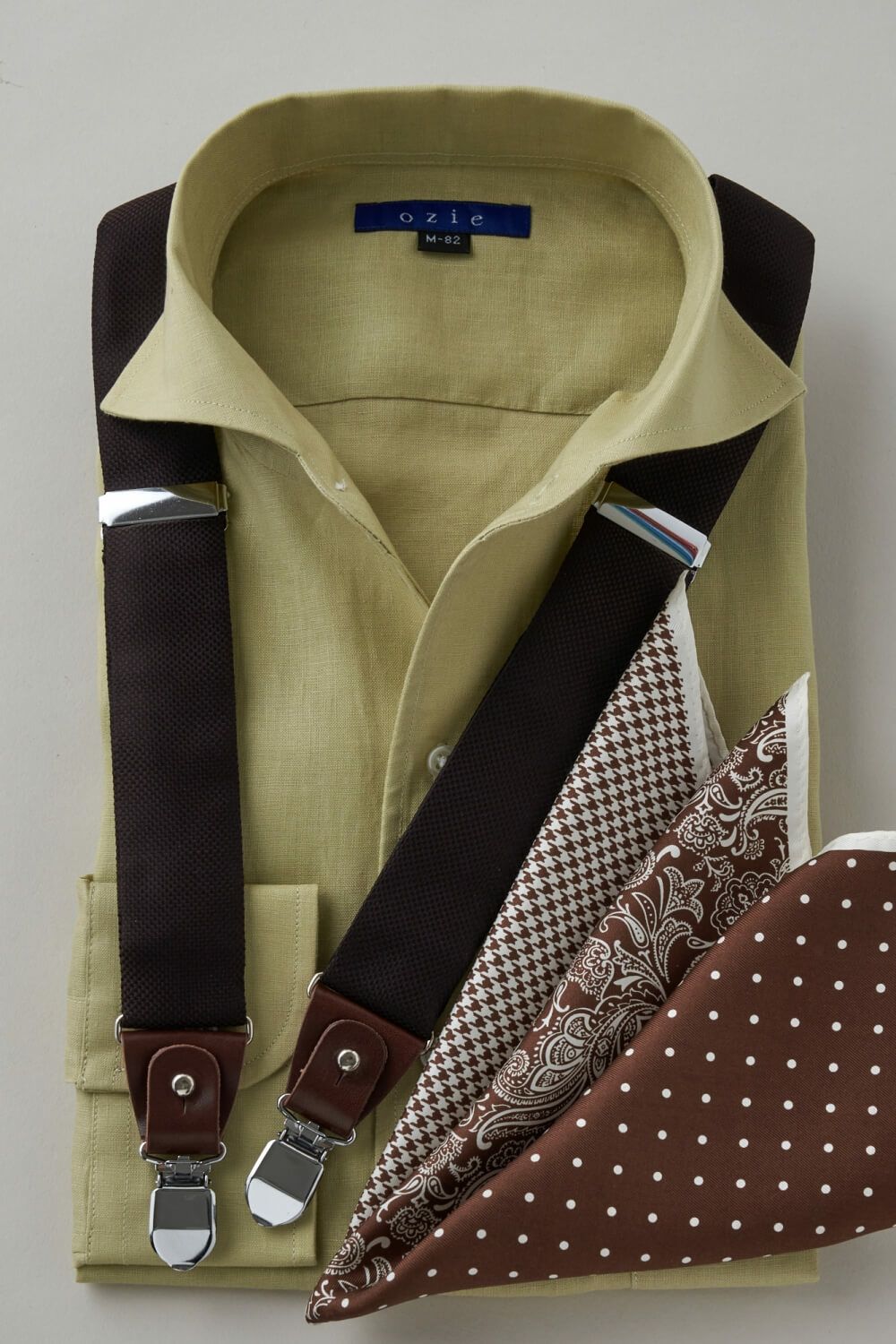 ワイシャツ 8045A-C03B-GREEN-コーディネートイメージ