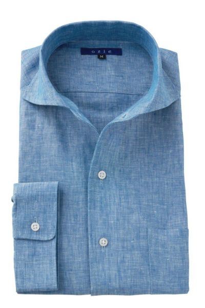 ワイシャツ 8045AHSS-C03A-BLUE