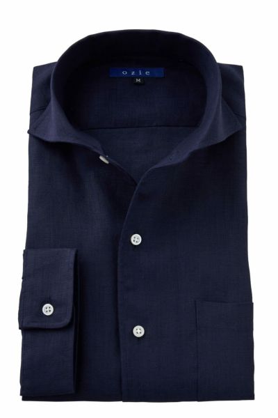 ワイシャツ 8045AHSS-C03B-NAVY