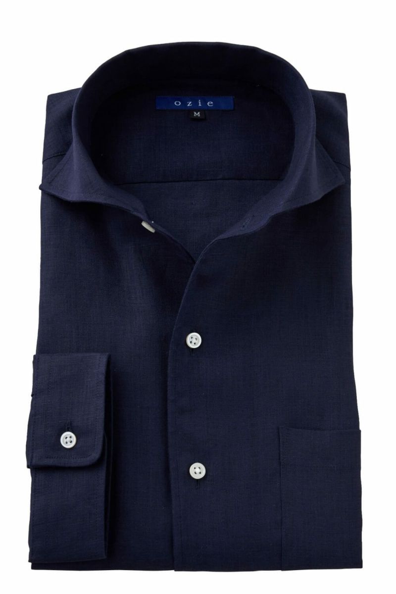 ワイシャツ 8045AHSS-C03B-NAVY