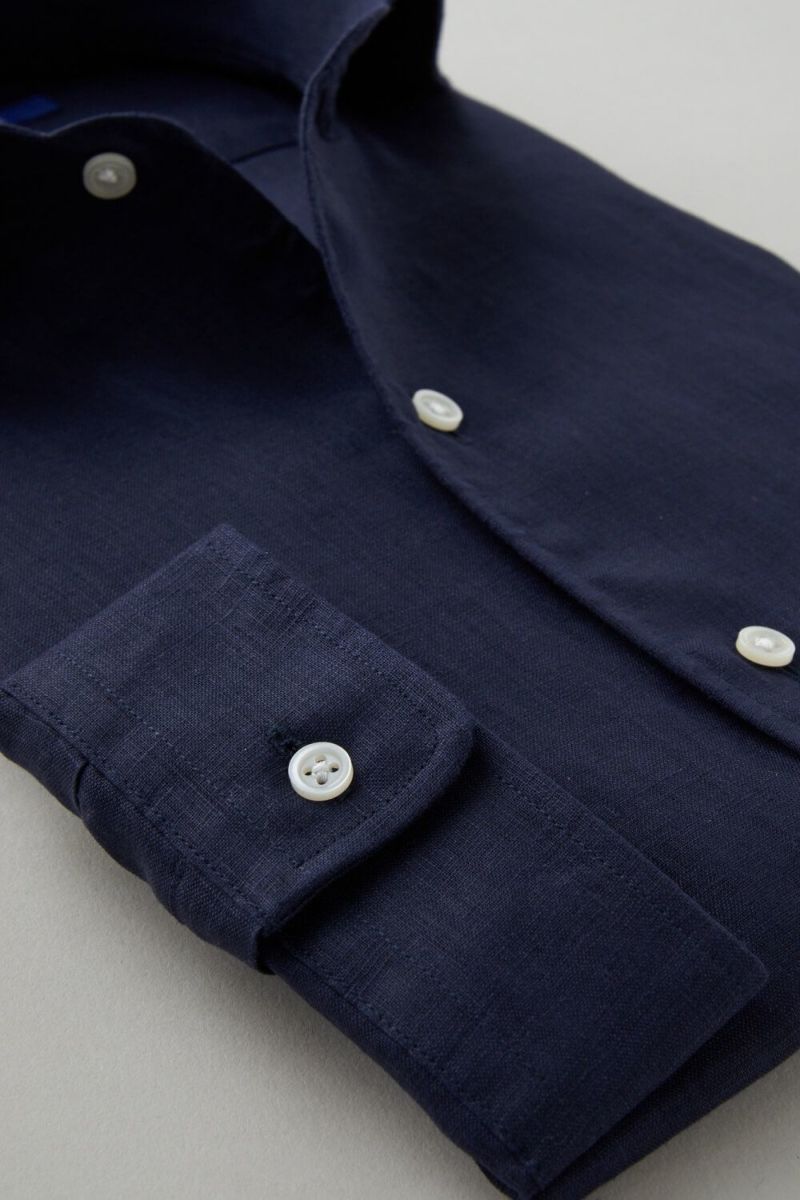 ワイシャツ 8045AHSS-C03B-NAVY-カフス