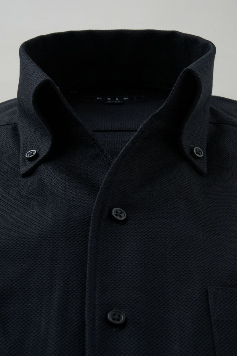 ワイシャツ 8044-C03A-BLACK-衿1