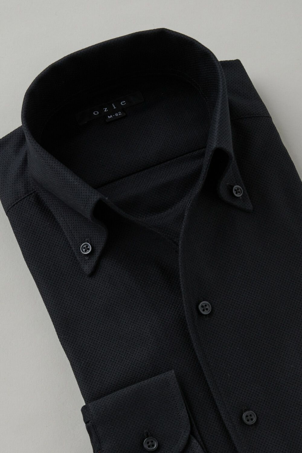 ワイシャツ 8044-C03A-BLACK-衿2