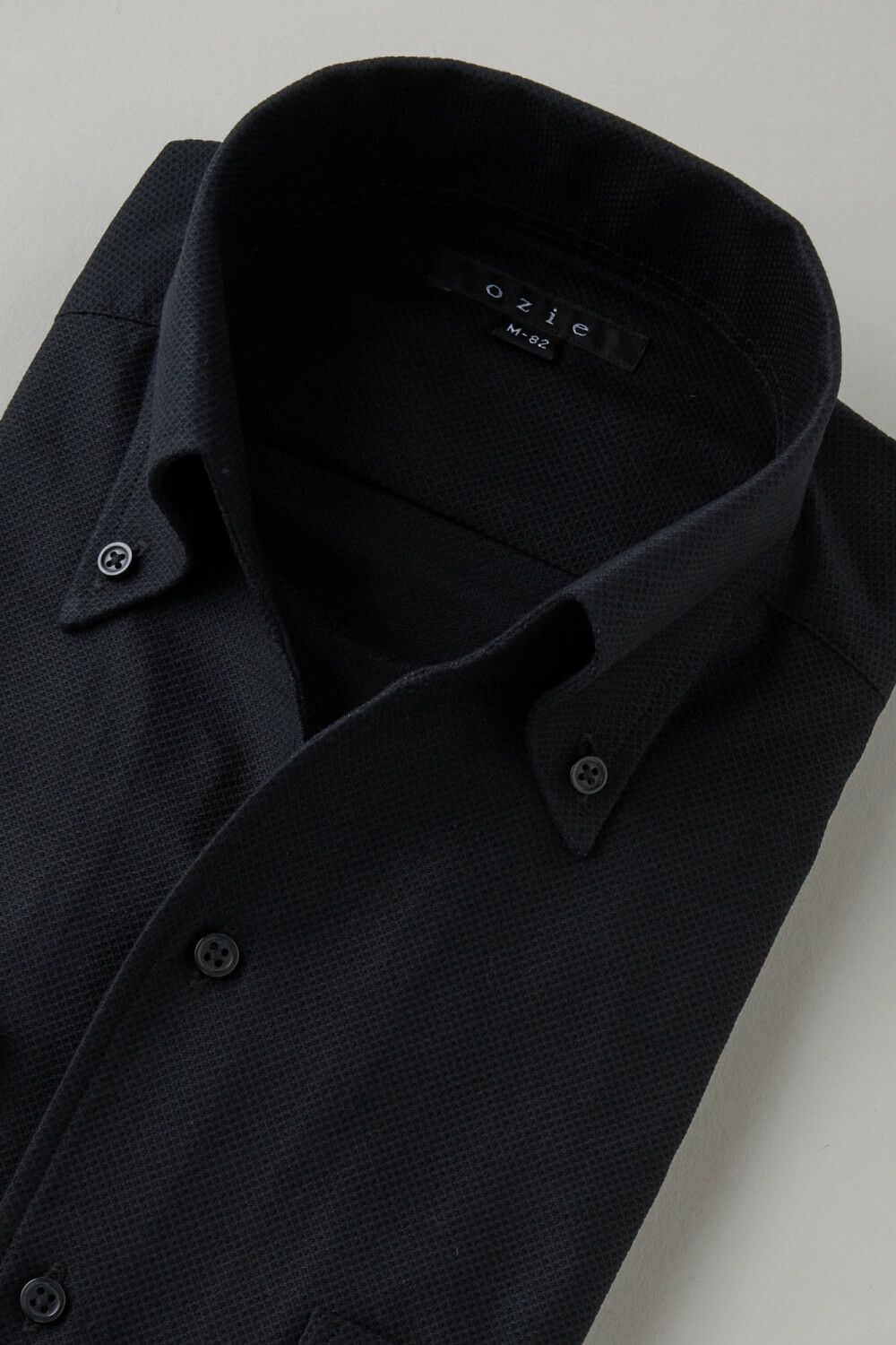 ワイシャツ 8044-C03A-BLACK-衿3