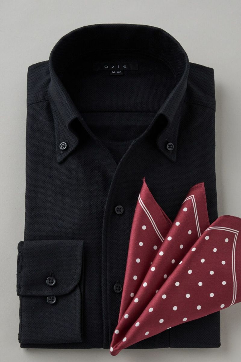 ワイシャツ 8044-C03A-BLACK-コーディネートイメージ