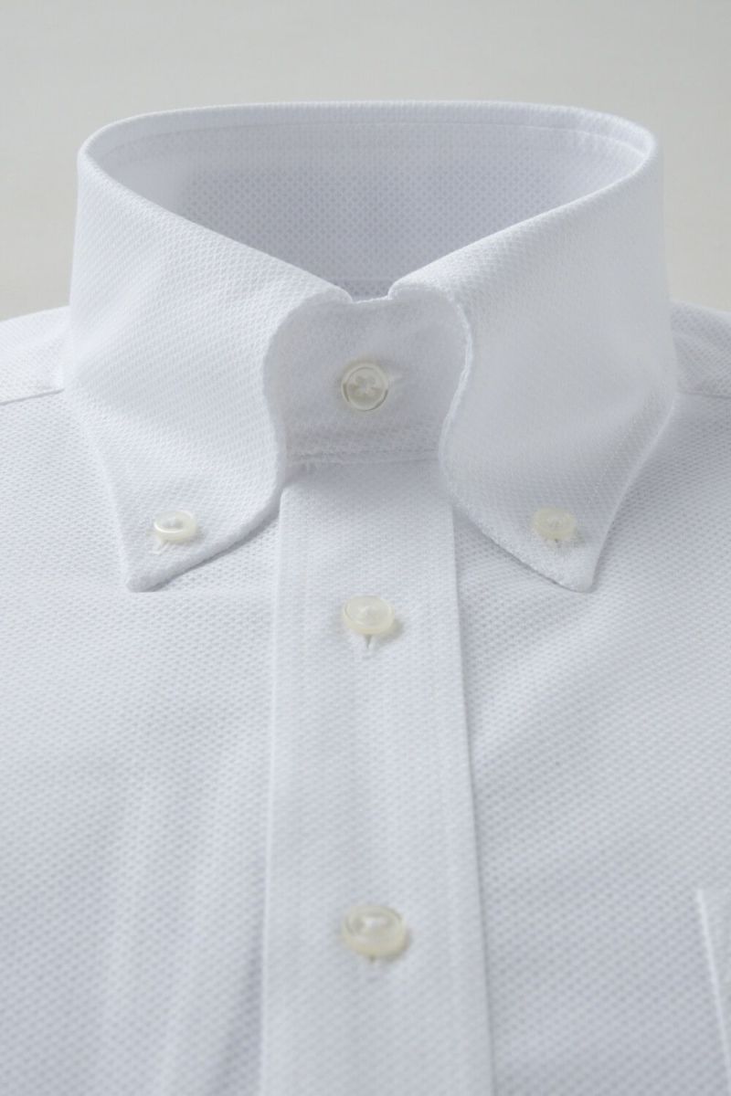 ワイシャツ 8009-C03A-WHITE-衿1