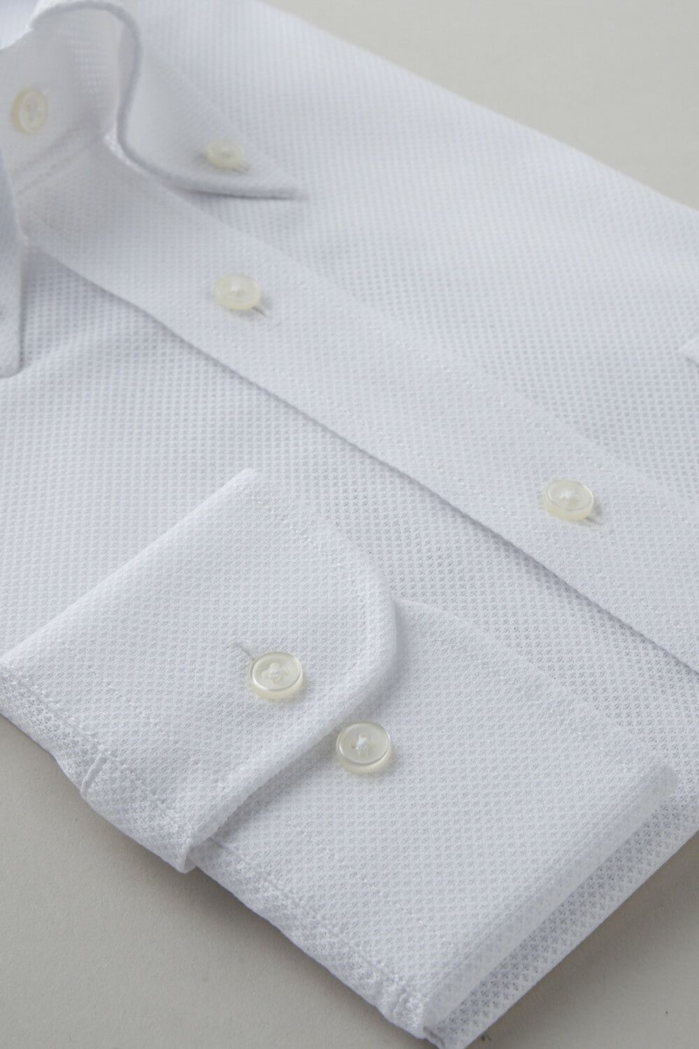 ワイシャツ 8009-C03A-WHITE-カフス