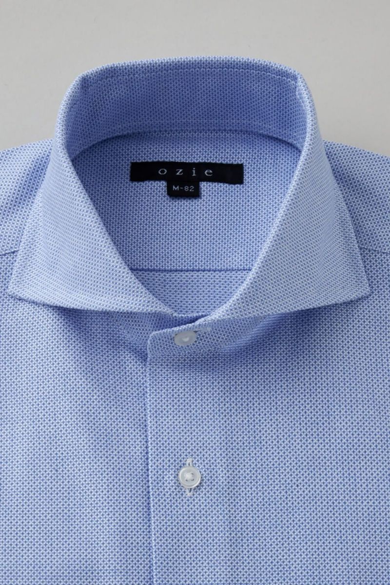 ワイシャツ 8070-C03A-BLUE-衿1