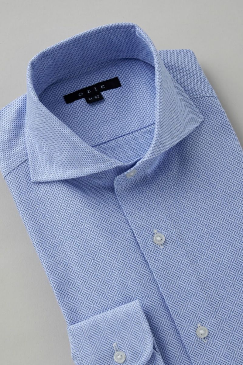 ワイシャツ 8070-C03A-BLUE-衿3