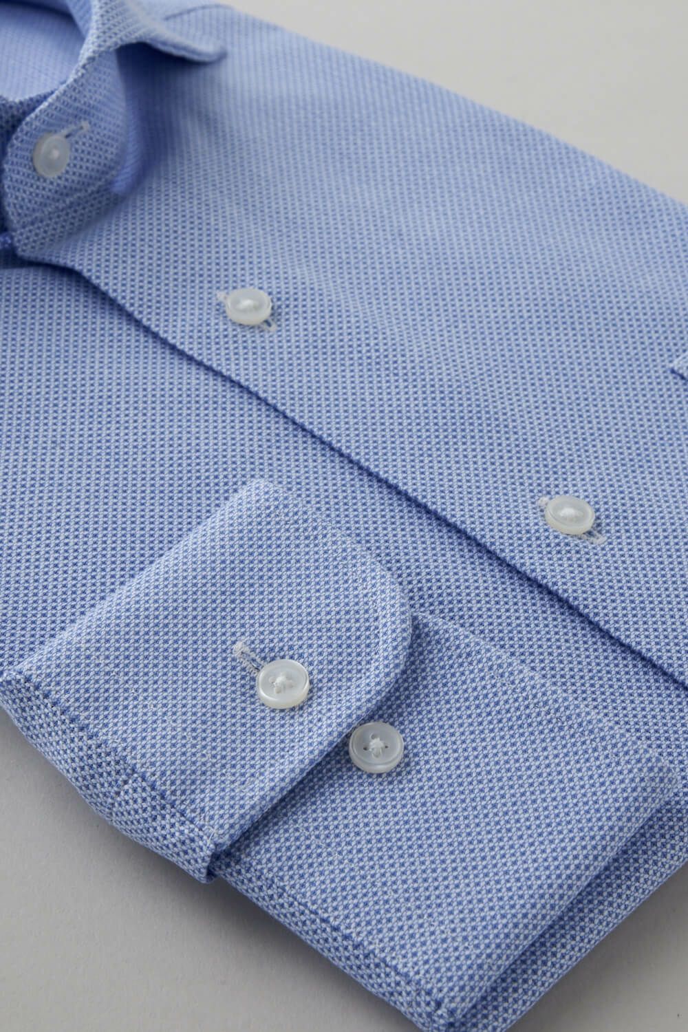 ワイシャツ 8070-C03A-BLUE-カフス