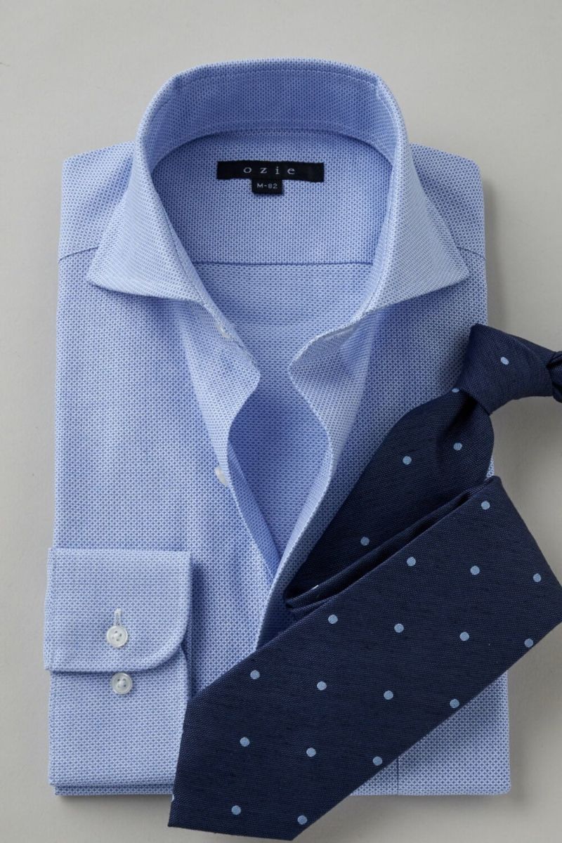 ワイシャツ 8070-C03A-BLUE-コーディネートイメージ