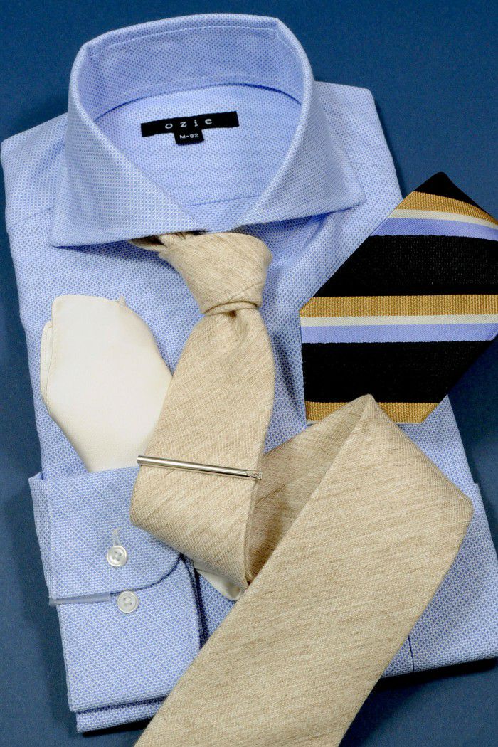 ワイシャツ 8070-C03A-BLUE-コーディネートイメージ2