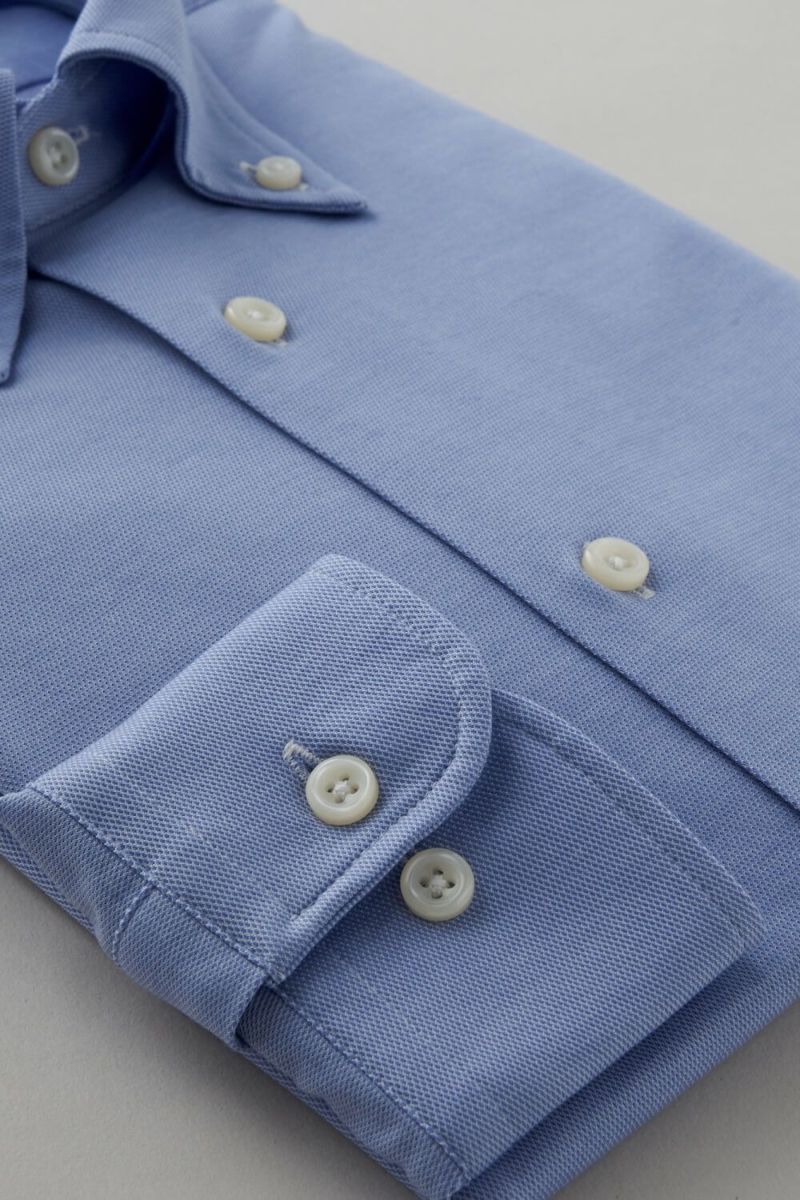 ワイシャツ 8013-C04B-SAX-カフス