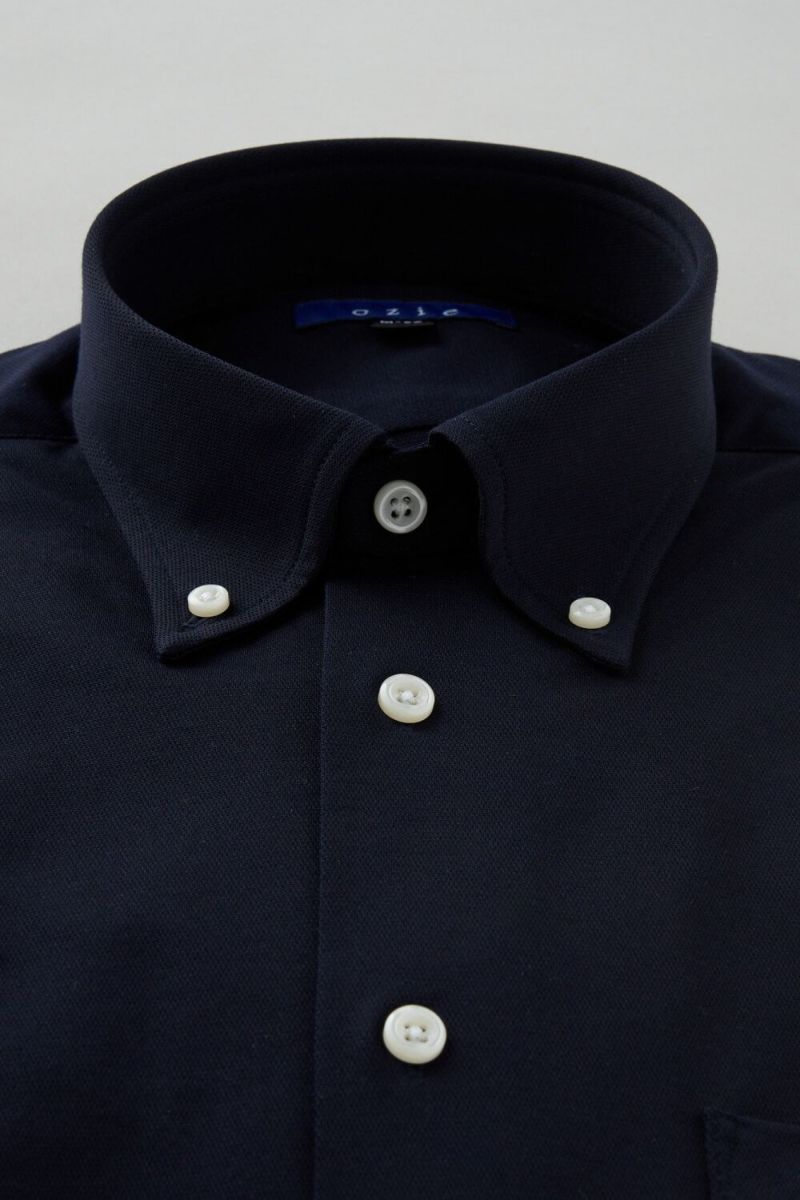 ワイシャツ 8013-C04C-NAVY-衿1