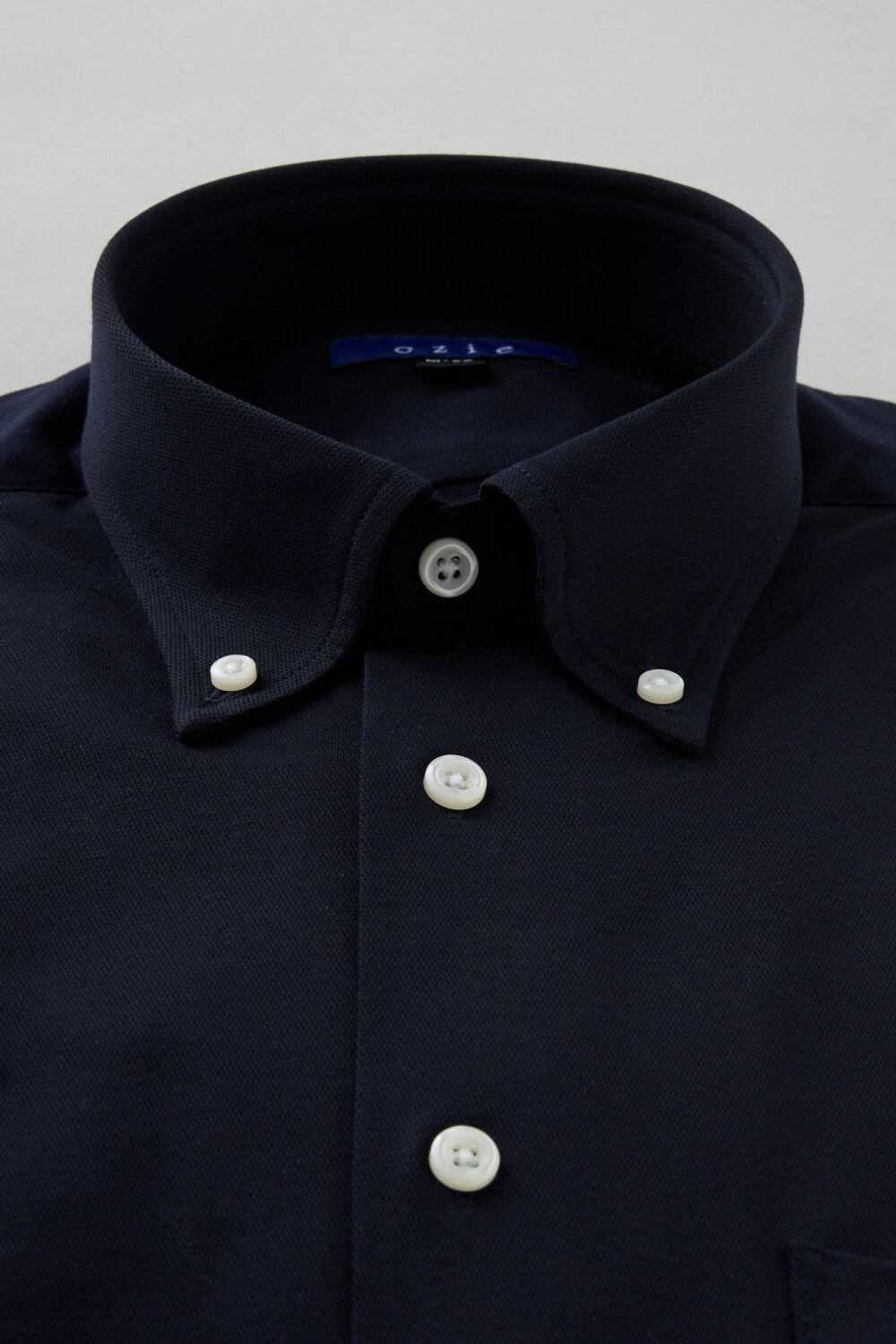 ワイシャツ 8013-C04C-NAVY-衿1