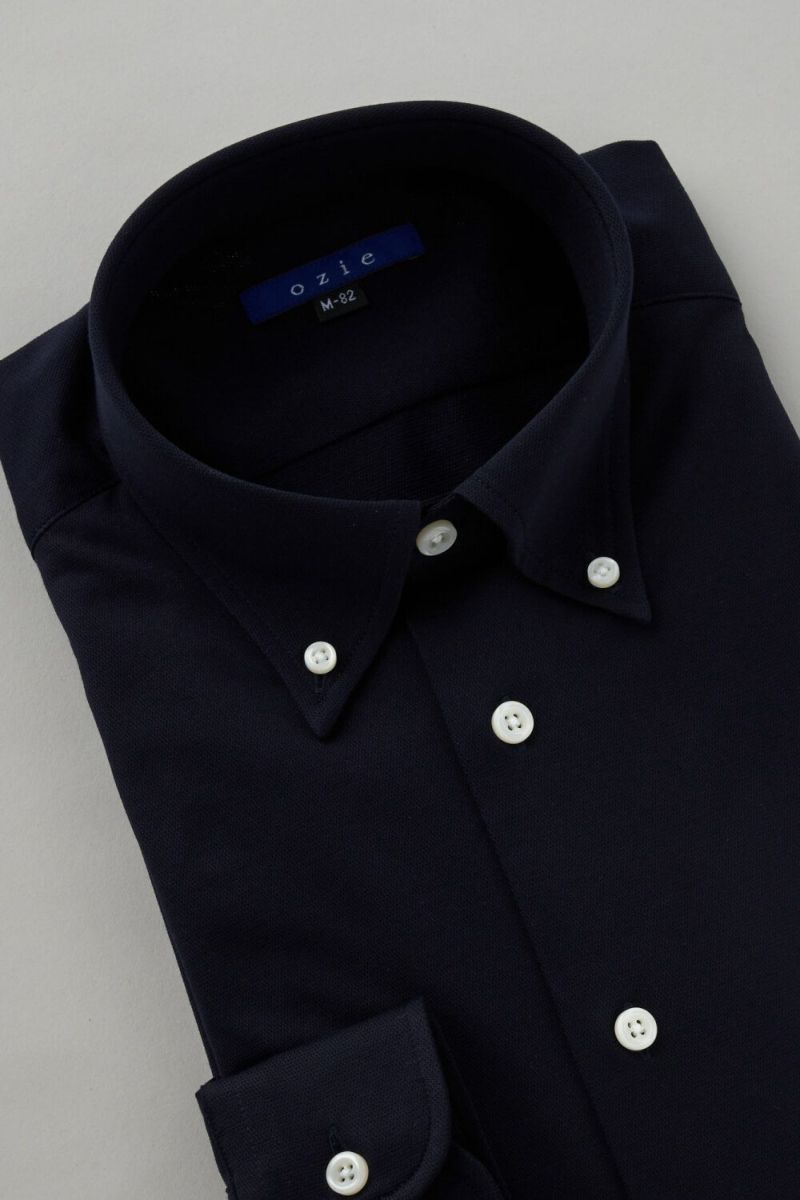 ワイシャツ 8013-C04C-NAVY-衿3