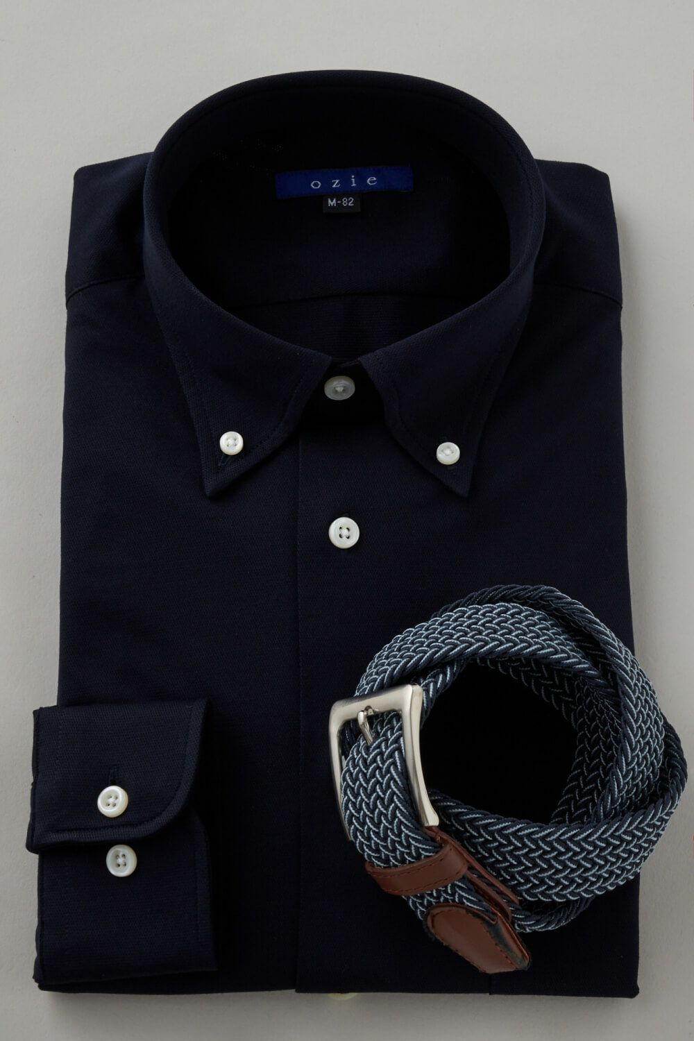 ワイシャツ 8013-C04C-NAVY-コーディネートイメージ