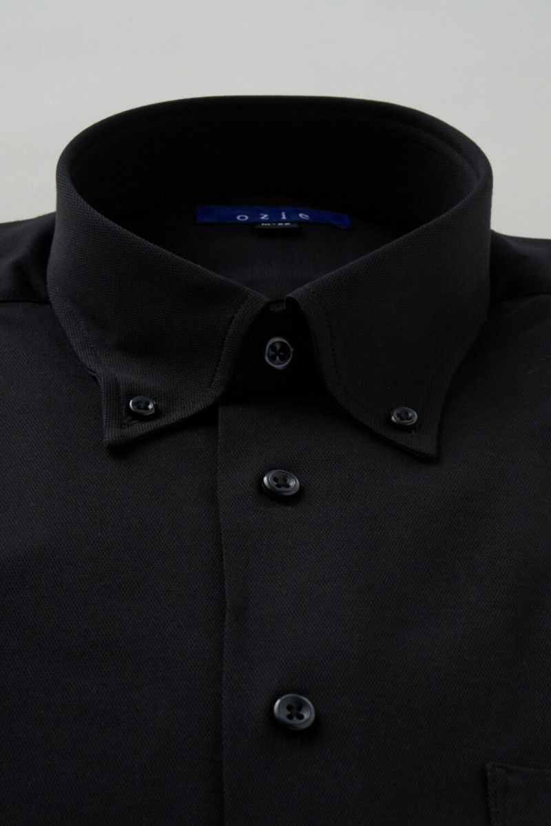 ワイシャツ 8013-C04D-BLACK-衿1