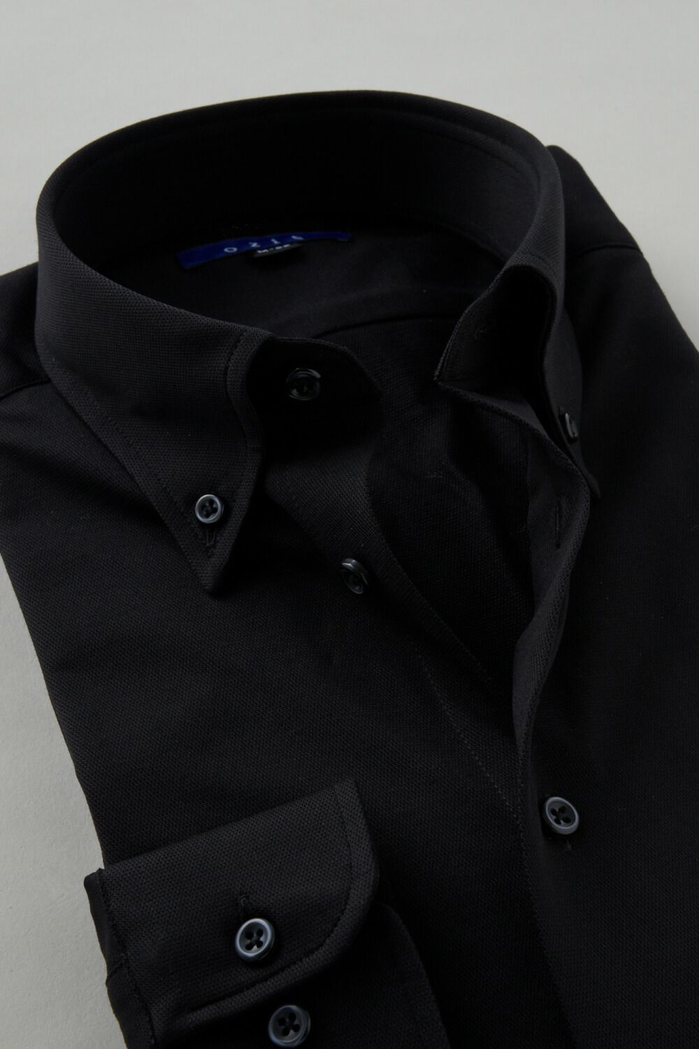 ワイシャツ 8013-C04D-BLACK-衿2
