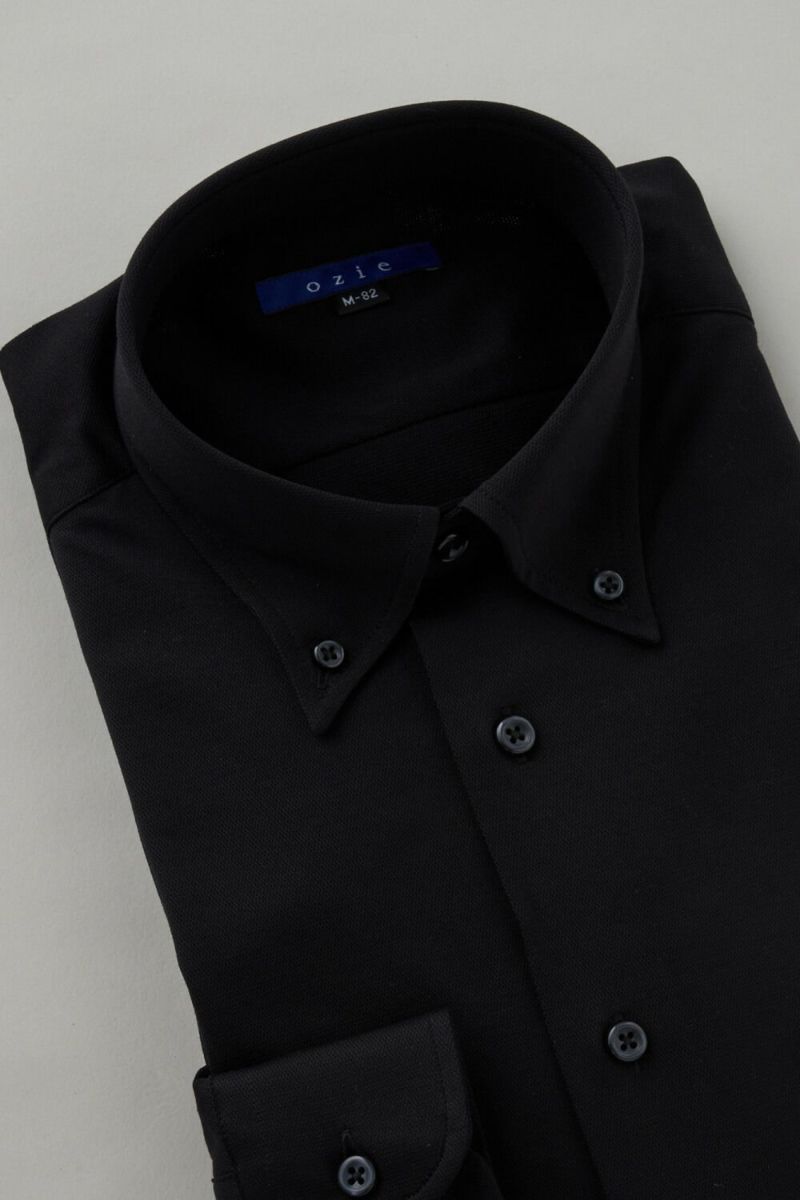 ワイシャツ 8013-C04D-BLACK-衿3