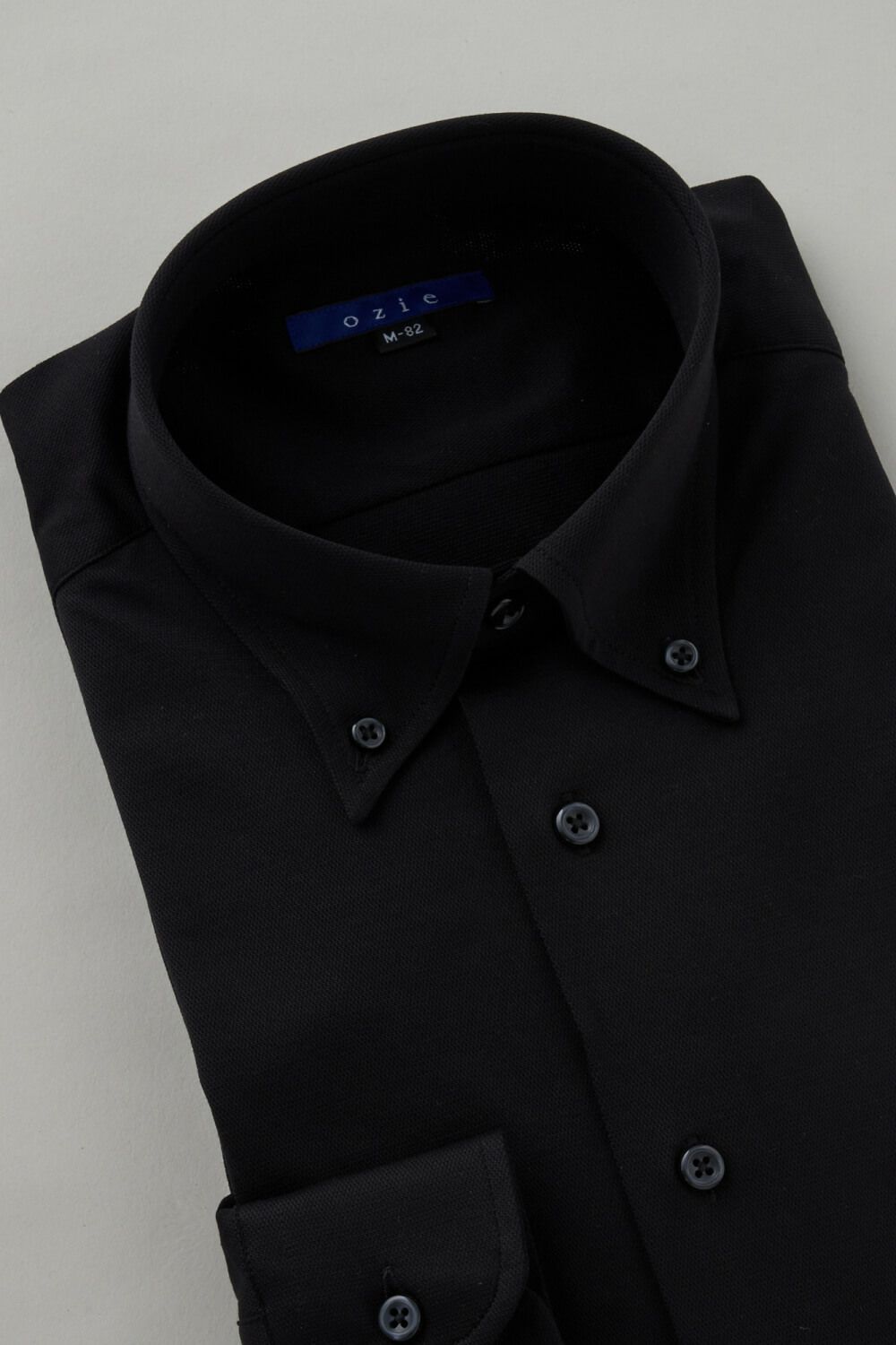 ワイシャツ 8013-C04D-BLACK-衿3