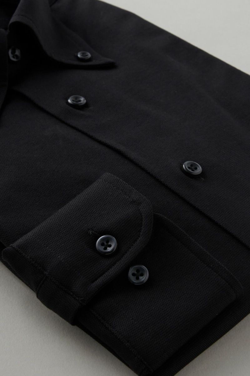 ワイシャツ 8013-C04D-BLACK-カフス
