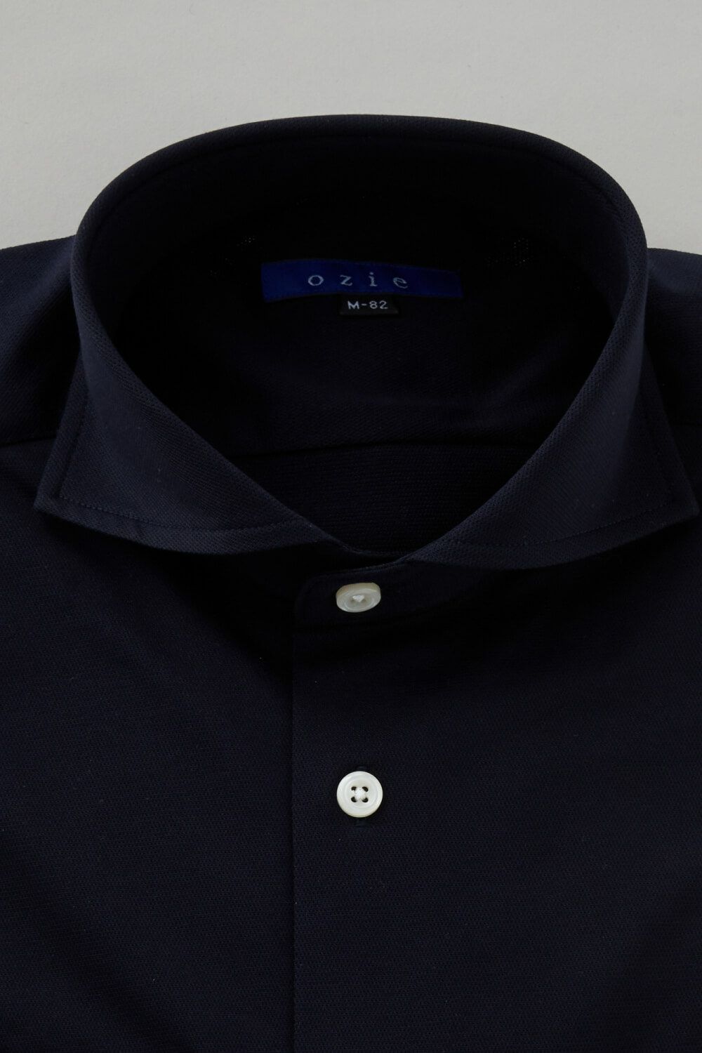 ワイシャツ 8014-C04A-NAVY-衿1