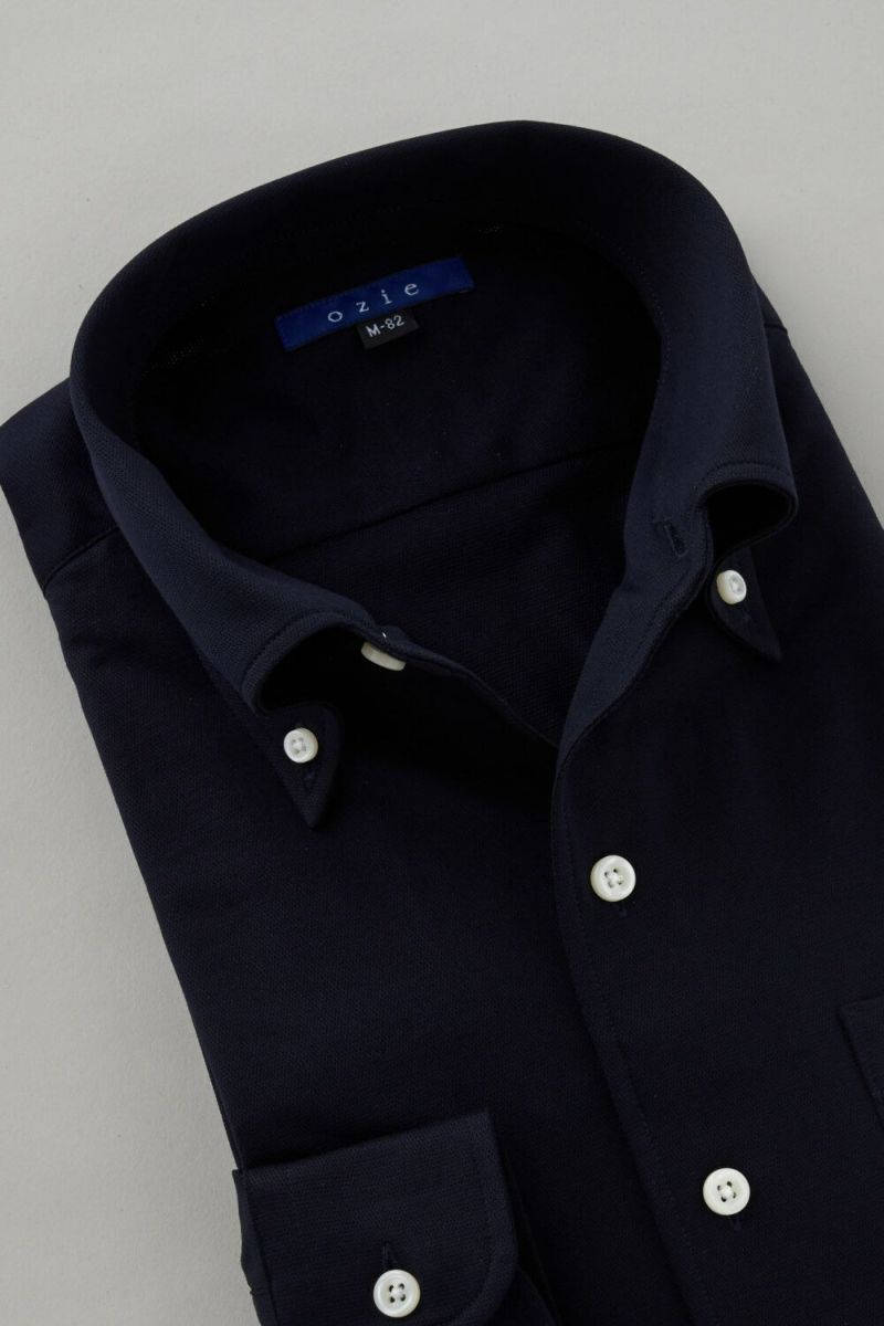 ワイシャツ 8054-C04A-NAVY-衿1