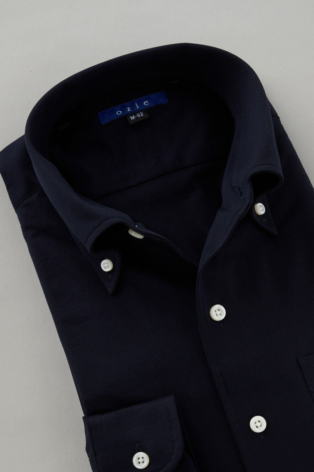 ワイシャツ 8054-C04A-NAVY-衿1