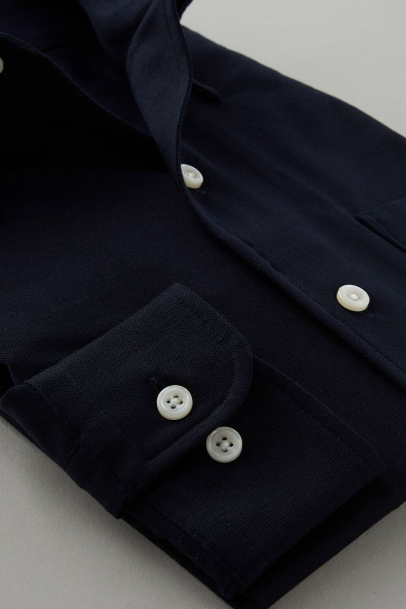 ワイシャツ 8054-C04A-NAVY-カフス