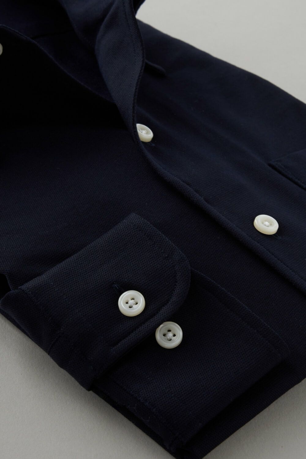 ワイシャツ 8054-C04A-NAVY-カフス