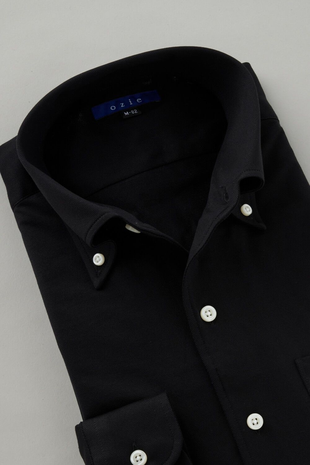 ワイシャツ 8054-C04B-BLACK-衿1