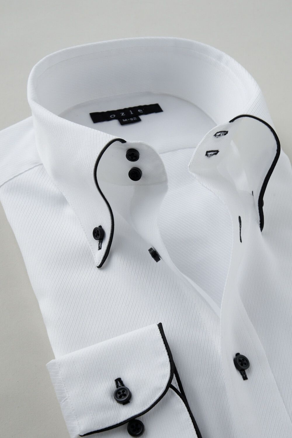 ワイシャツ 8065EP-C04A-BLACK-衿2