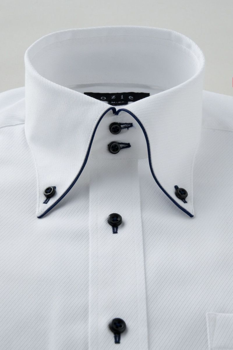 ワイシャツ 8065EP-C04B-NAVY-衿1