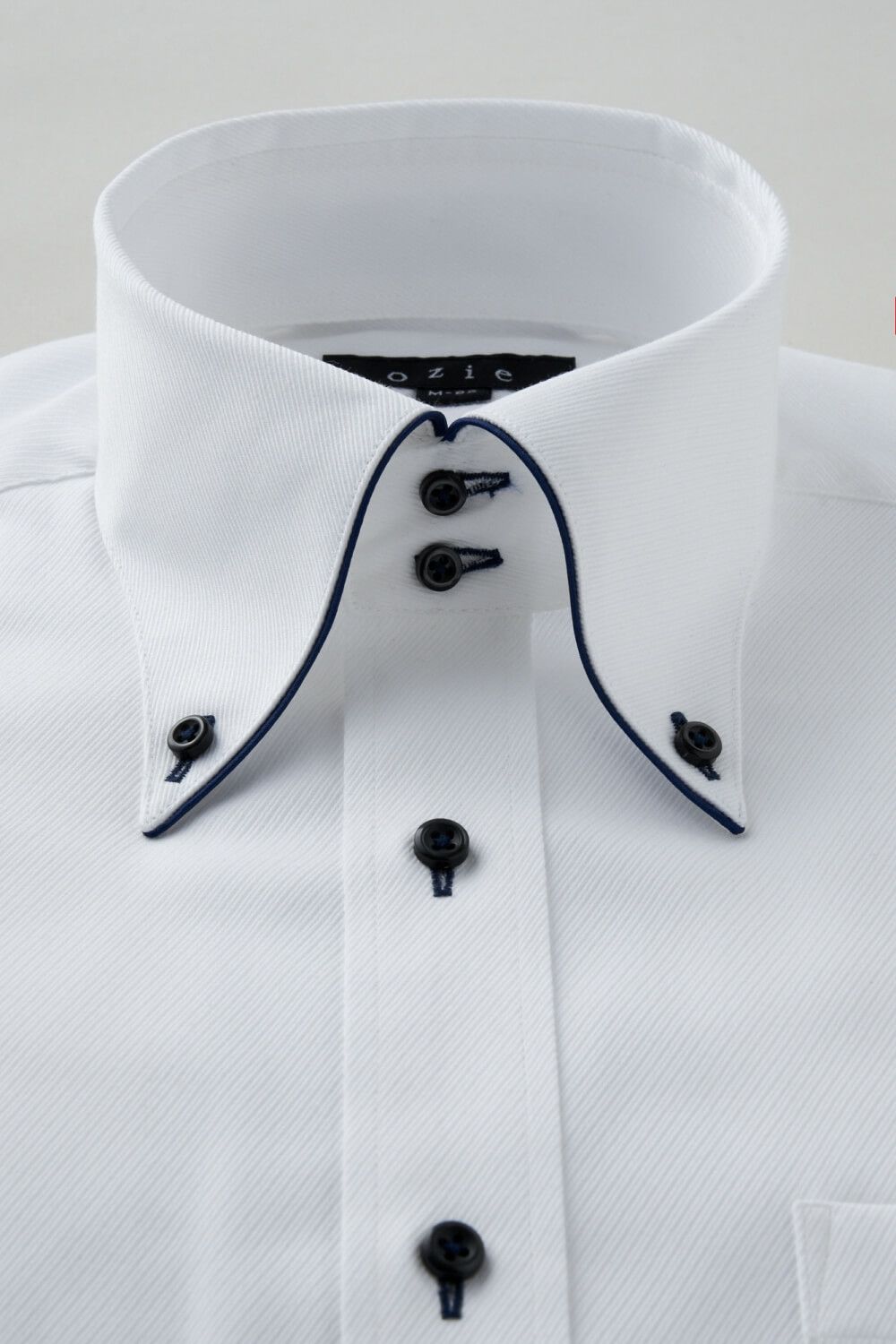 ワイシャツ 8065EP-C04B-NAVY-衿1