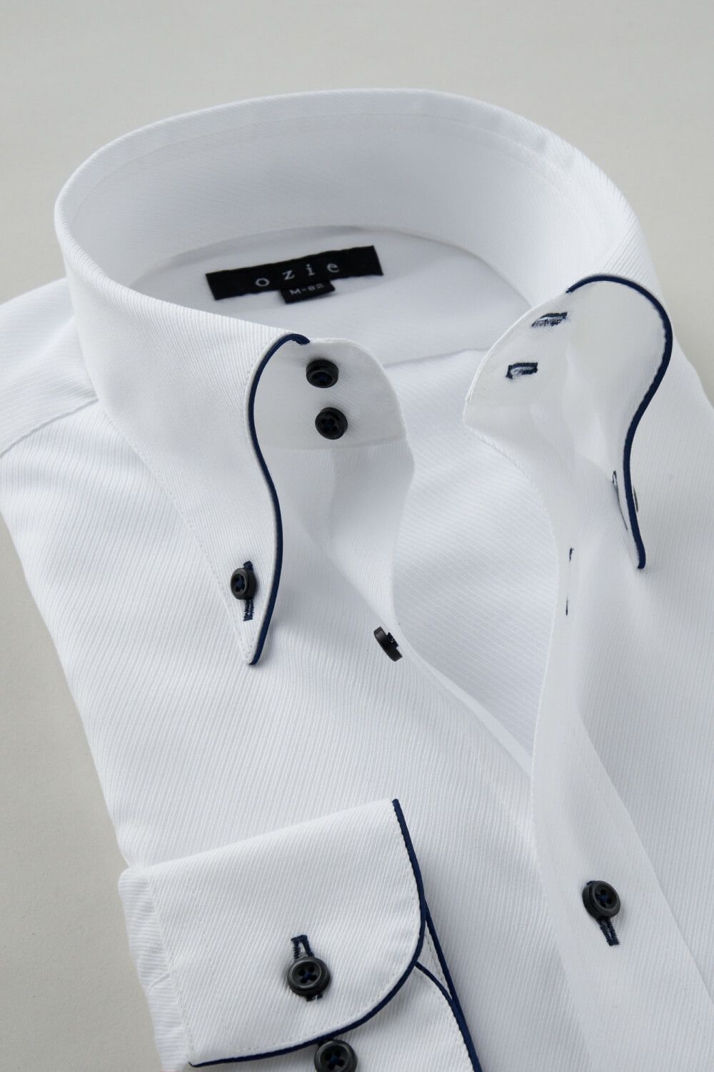 ワイシャツ 8065EP-C04B-NAVY-衿2