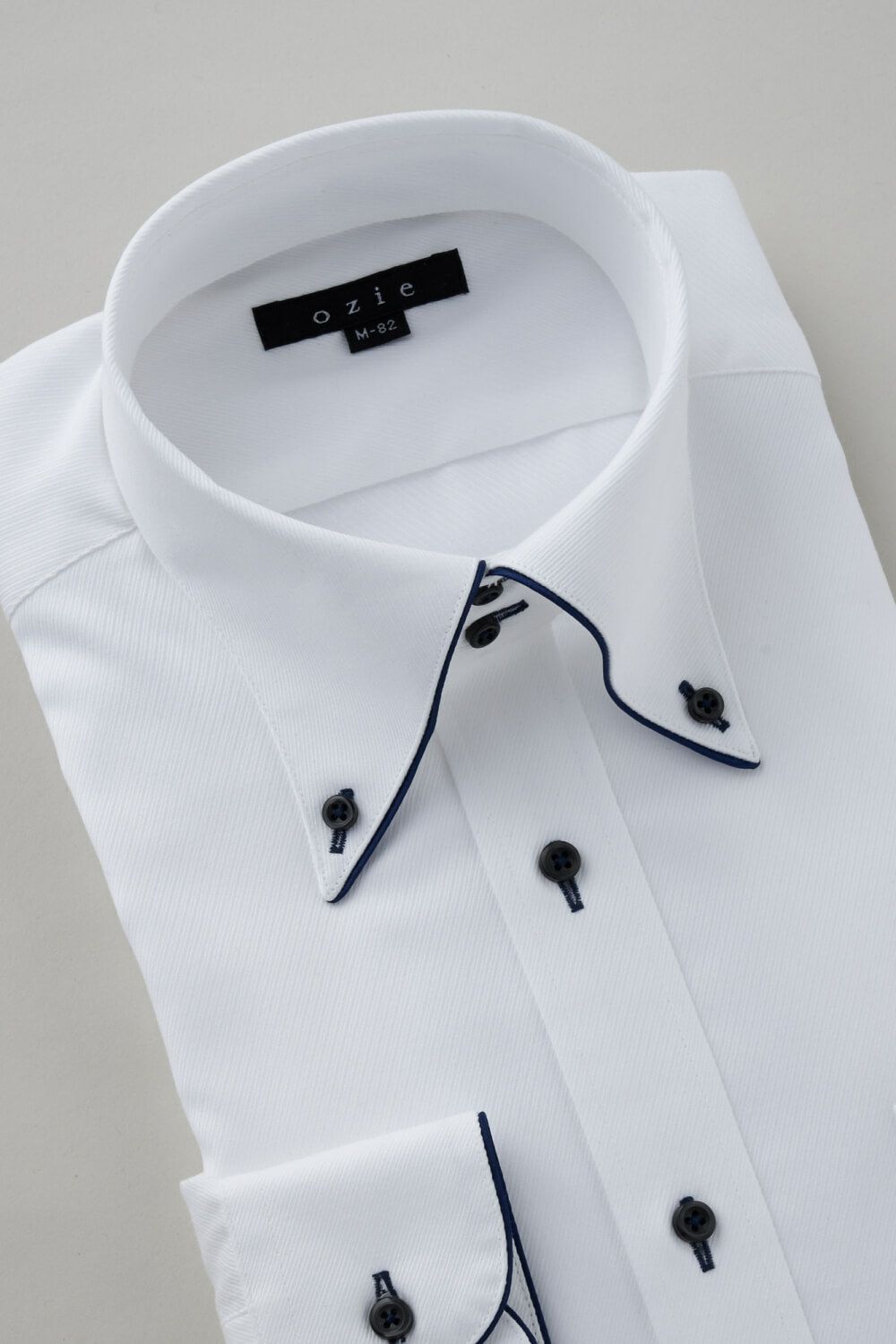 ワイシャツ 8065EP-C04B-NAVY-衿3