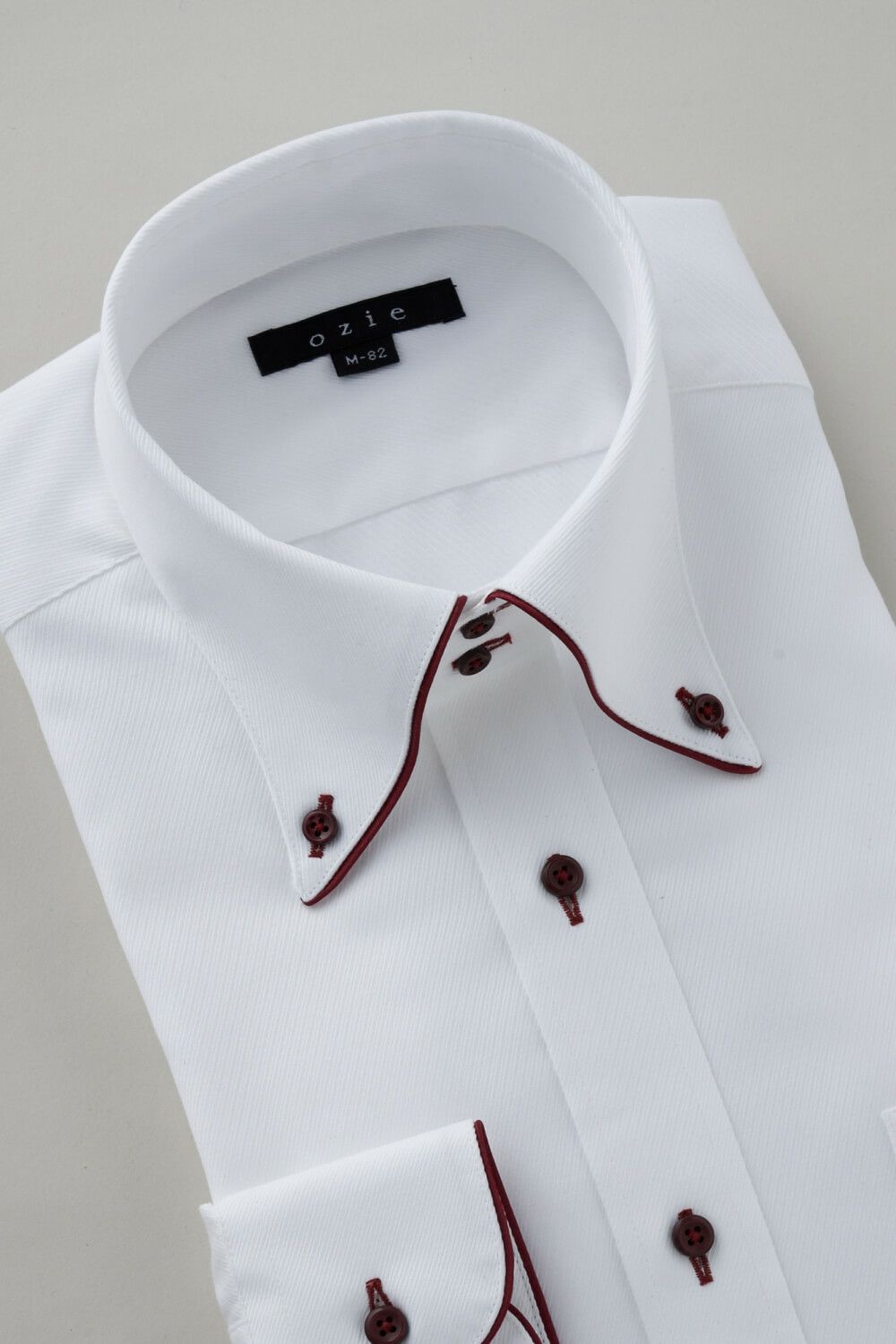 ワイシャツ 8065EP-C04C-RED-衿3