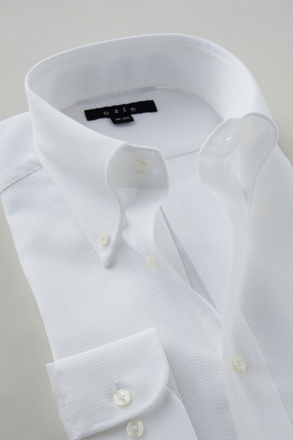 ワイシャツ 8009-C04A-WHITE-衿2
