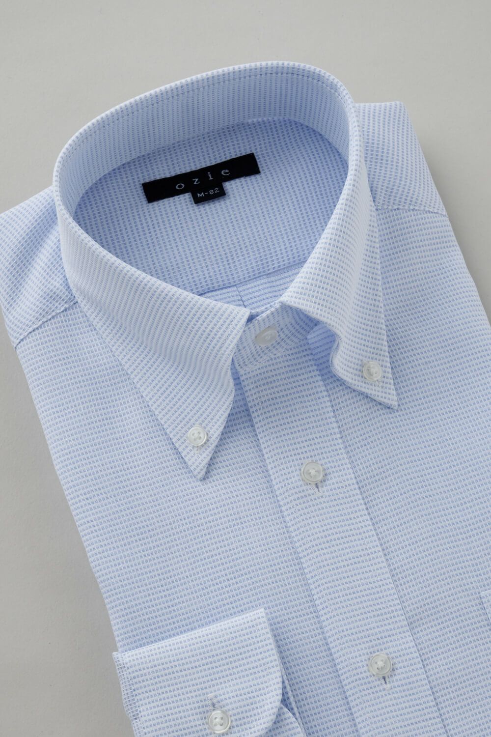 ワイシャツ 8009-C04B-SAX-衿3