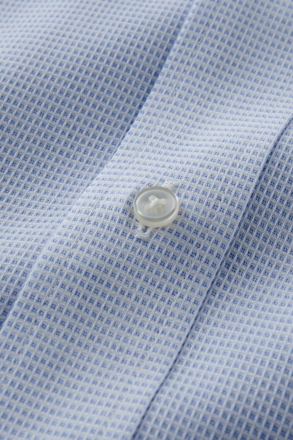 ワイシャツ 8009-C04B-SAX-生地