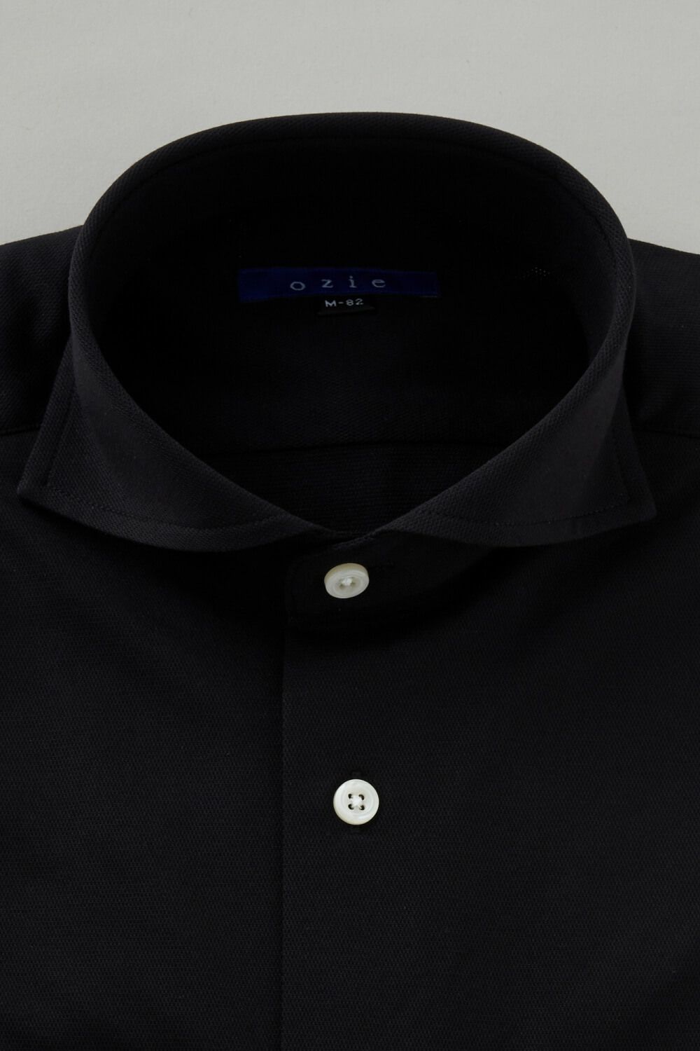 ワイシャツ 8014-C03B-BLACK-衿1