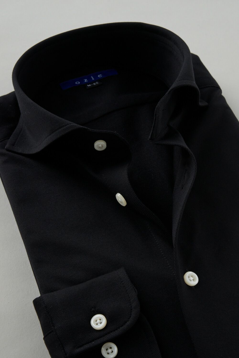 ワイシャツ 8014-C03B-BLACK-衿2