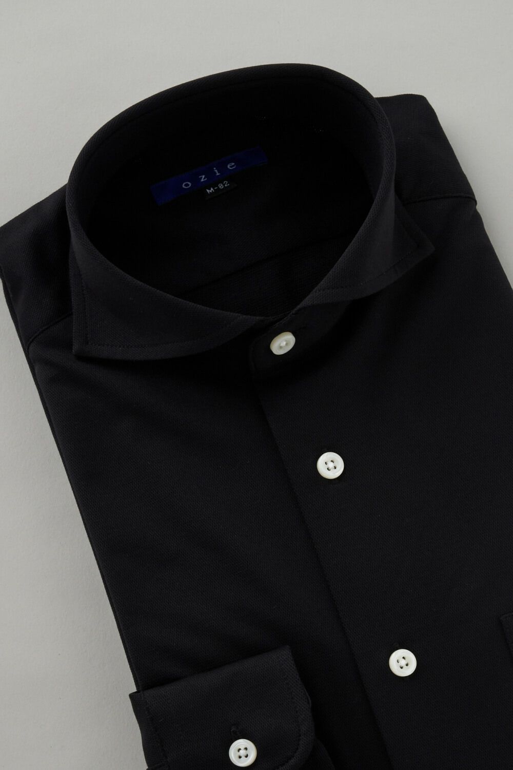 ワイシャツ 8014-C03B-BLACK-衿3