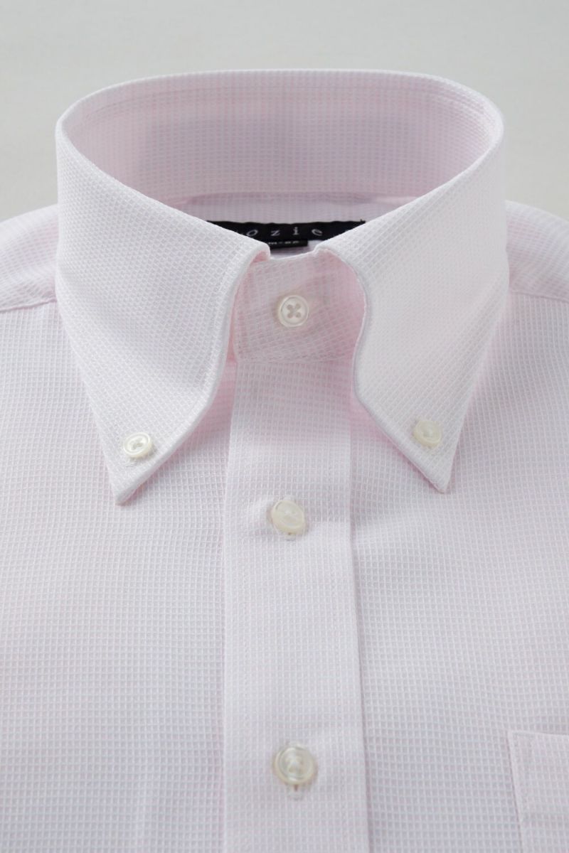 ワイシャツ 8009-C04C-PINK-衿1