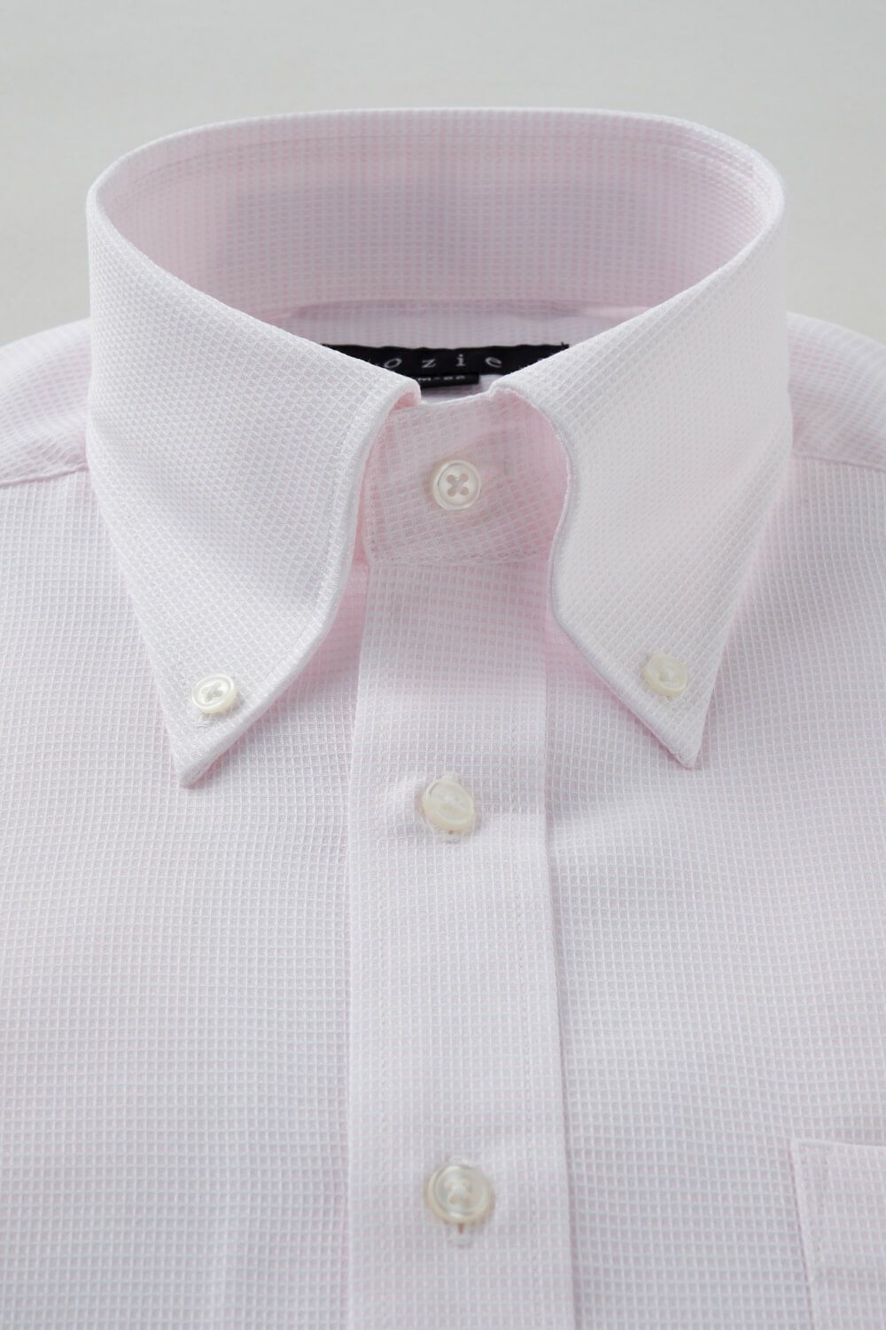 ワイシャツ 8009-C04C-PINK-衿1