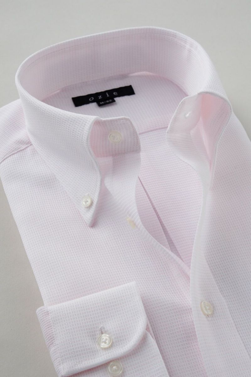 ワイシャツ 8009-C04C-PINK-衿2