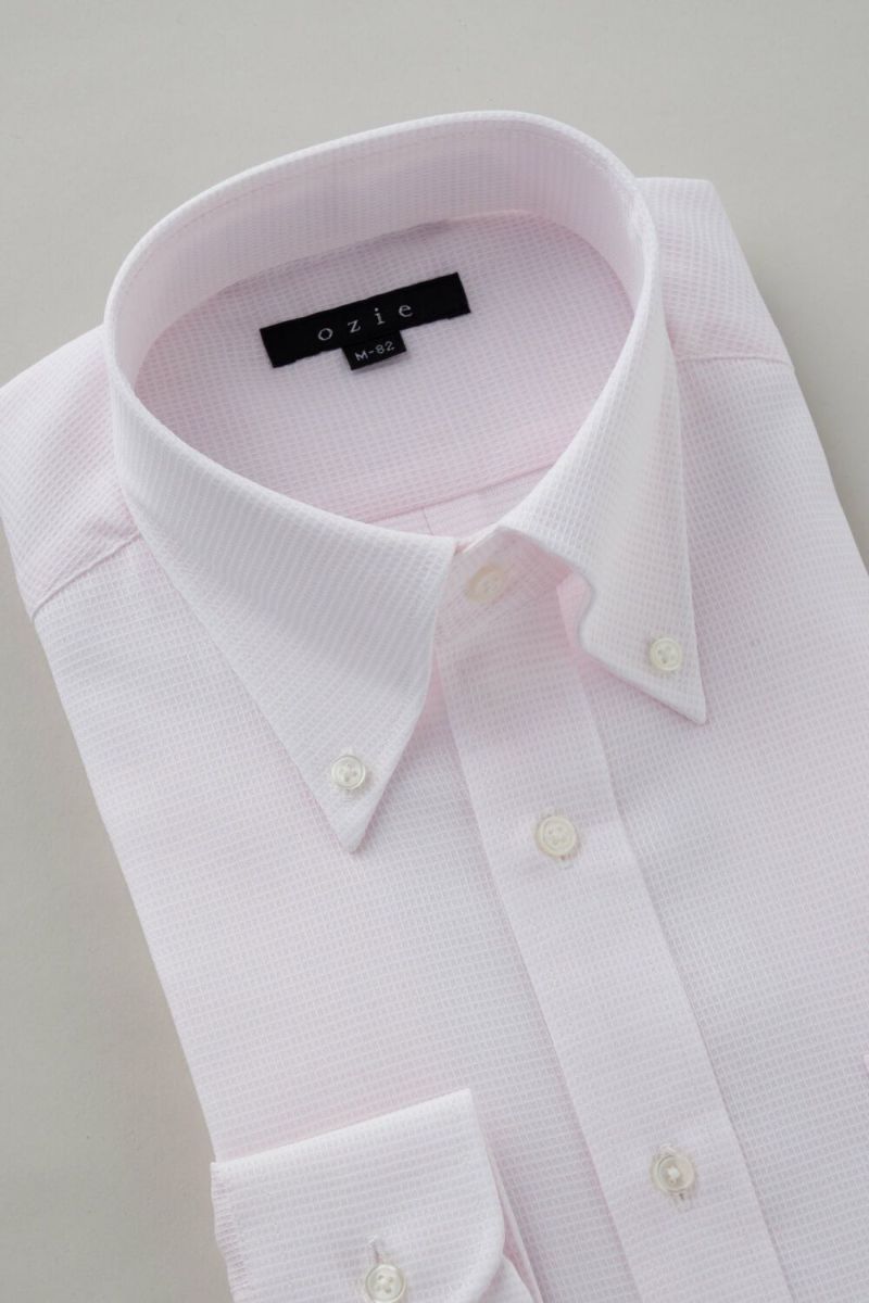 ワイシャツ 8009-C04C-PINK-衿3
