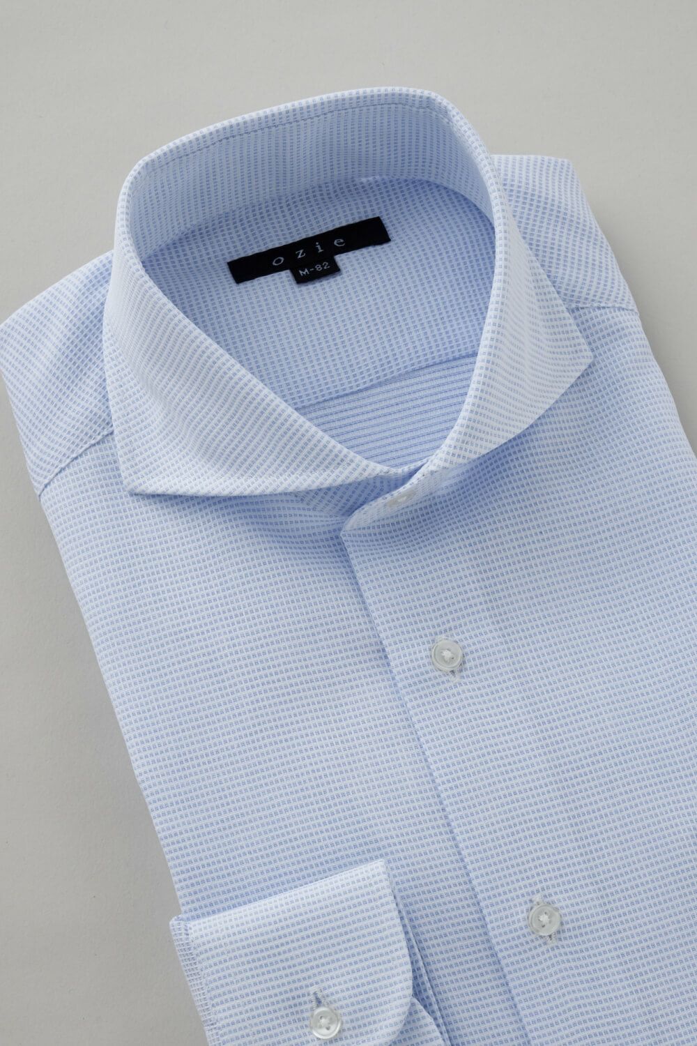 ワイシャツ 8070-C04B-SAX-衿3